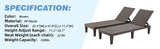 Oasis Retreat Chaise With Adjustable Back