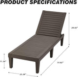 Oasis Retreat Chaise With Adjustable Back