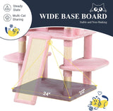Purrfect Play Haven 68" Adventure Tower Cat Tree Condo Climbing Tree