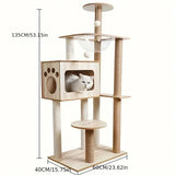 CatNest Climber & Scratcher with Clear Sleeping Bowl