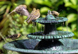 Water Fountain Birdbath 35" High Three Tiered For Yard Garden Patio Deck