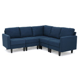 Bridger 5 pcs Modern Fabric Sectional Couch