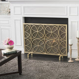 Modern Iron Fireplace Screen