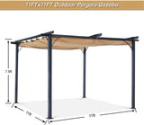 Pergola Gazebo With Retractable Canopy