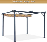 Pergola Gazebo With Retractable Canopy