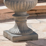 Large Light Weight Concrete Planter With Rose Design