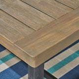 Outdoor Wooden Dining Picnic Table With Bench Set