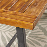 Outdoor Wooden Dining Picnic Table With Bench Set