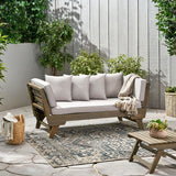 Patio Convertible Lounge Sofa Daybed with Cushion