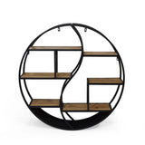 Wall Mount Floating Shelf Round