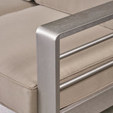 Outdoor Furniture 7 Seaters Aluminum Sectional Sofa Set