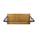 The Grove Wood Table with Metal Frame