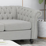 Tufted Fabric 3 Seater Sofa I#1047
