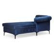 Velvet Sectional Sofa with Chaise Lounge