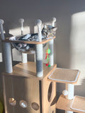 Cat Tree House Cat Condo with Transparent Bowl Bed I#1335