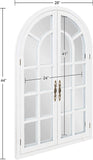 Rustic Arched Window Pane Mirror Farmhouse Wall Glass Mirror