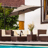 9ft Cantilever Umbrella with Cover and Weight Plates