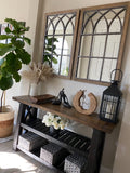 Sadie Rustic Window Wall Mirror