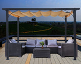 Pergola Gazebo With Retractable Canopy