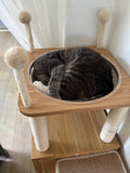 Cat Tree House Cat Condo with Transparent Bowl Bed I#1335