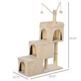 3 Level Ladder Cat Condo Cat House Kitten House I#1356b