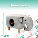 Elephant Shape Ottoman Foot Rest Pet House Cat Condo Pet Bed I#1342a