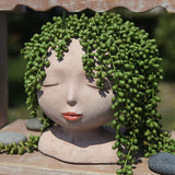 Lady Head Design Plant Pot