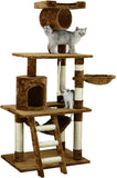 Multi-levels Cat Scratching Posts Tower Cat Condo Cat Tree