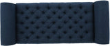 Tufted Rolled Arm Storage Ottoman Bench
