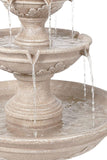 48" Three Tiered Round Garden Fountain