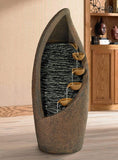 35" Modern Water Fountain with Light LED