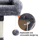 Cat Tree Condo with Hammock Pet Furniture Activity Tower