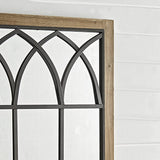 Sadie Rustic Window Wall Mirror