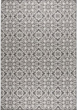 Uv Weather Resistant Outdoor Rug Patio Rug Black and Gray