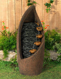 35" Modern Water Fountain with Light LED