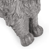 Cast Stone Dog Bench