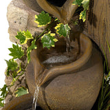 33" Three Stacking Jugs Garden Fountain Indoor Fountain