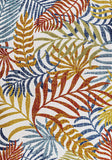 Summer Multi-color leaves Area Rug