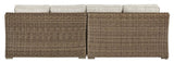Outdoor / Indoor Wicker Sofa Love seat Set of 2