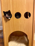 Cat Tree House Cat Condo with Transparent Bowl Bed I#1335