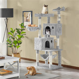 Aadede Multi-Level Cat Tree Tower with Hammock and Scratching Posts