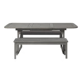 The Grove Solid Wood Dining Table With Benches