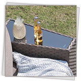 7 pieces Outdoor Wicker Sofa Set With Cushions And Cover