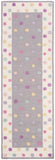 pastel polka dot runner rug