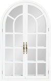 white mirror window panes