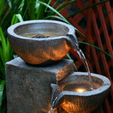 40" Water Fountain With LED Lights and Pump