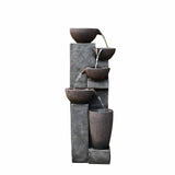 40" Water Fountain With LED Lights and Pump