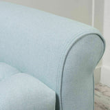 Tufted Rolled Arm Storage Ottoman Bench