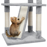 Multilevel Cat Tree Condo Cat Tower With Hammock & Scratching Posts I#1357
