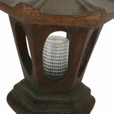 Garden Fountain With LED light and Frogs Design